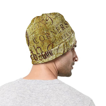 Old Religious Words Print Beanie