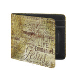 Old Religious Words Print Bifold Wallet