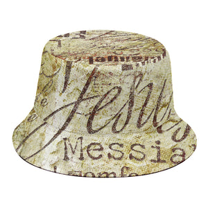 Old Religious Words Print Bucket Hat