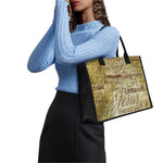Old Religious Words Print Canvas Tote Bag