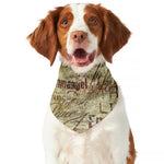 Old Religious Words Print Dog Bandana