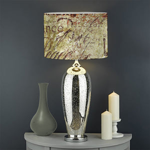 Old Religious Words Print Drum Lamp Shade