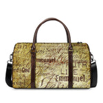 Old Religious Words Print Duffle Bag