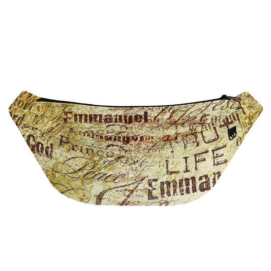 Old Religious Words Print Fanny Pack