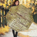 Old Religious Words Print Foldable Umbrella