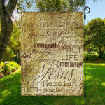 Old Religious Words Print Garden Flag