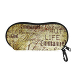 Old Religious Words Print Glasses Case