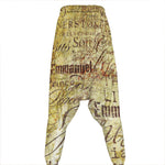 Old Religious Words Print Hammer Pants