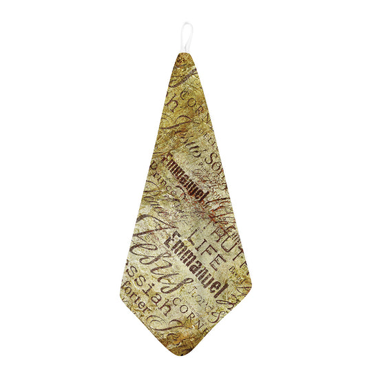 Old Religious Words Print Hand Towel