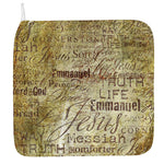 Old Religious Words Print Hand Towel