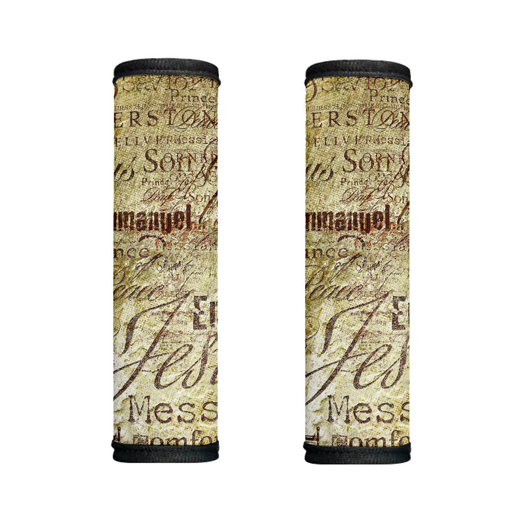 Old Religious Words Print Handle Covers