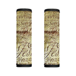 Old Religious Words Print Handle Covers