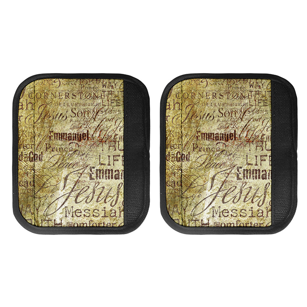 Old Religious Words Print Handle Covers