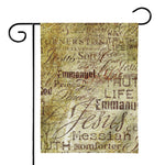Old Religious Words Print House Flag