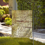 Old Religious Words Print House Flag