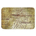 Old Religious Words Print Indoor Door Mat