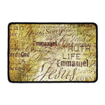 Old Religious Words Print Kitchen Mat