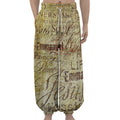 Old Religious Words Print Lantern Pants