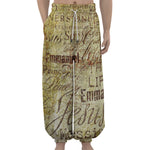 Old Religious Words Print Lantern Pants