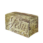 Old Religious Words Print Leather Tissue Box Cover