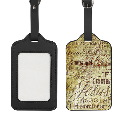 Old Religious Words Print Luggage Tag