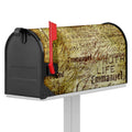Old Religious Words Print Mailbox Cover
