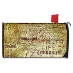 Old Religious Words Print Mailbox Cover