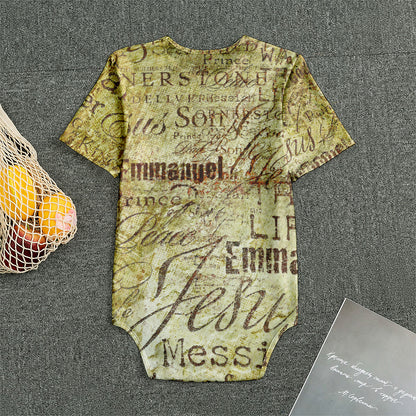 Old Religious Words Print Men's Bodysuit