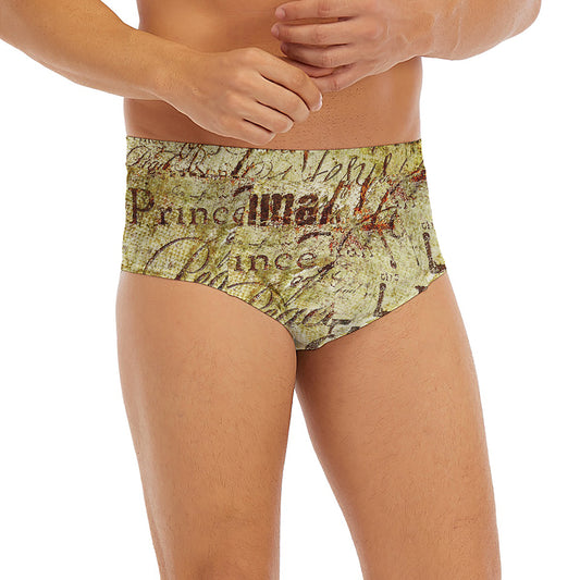 Old Religious Words Print Men's Briefs