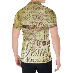 Old Religious Words Print Men's Shirt