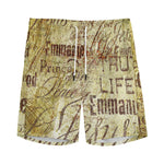 Old Religious Words Print Men's Sports Shorts