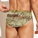 Old Religious Words Print Men's Swim Briefs