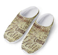 Old Religious Words Print Mesh Casual Shoes