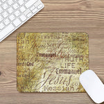 Old Religious Words Print Mouse Pad