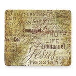 Old Religious Words Print Mouse Pad