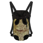 Old Religious Words Print Pet Carrier Backpack