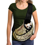 Old Religious Words Print Pet Sling Carrier