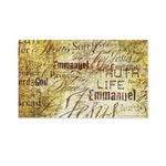 Old Religious Words Print Polyester Flag