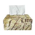 Old Religious Words Print Rectangle Tissue Box Cover