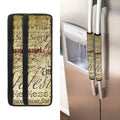 Old Religious Words Print Refrigerator Handle Covers