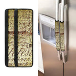 Old Religious Words Print Refrigerator Handle Covers