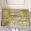 Old Religious Words Print Rubber Doormat