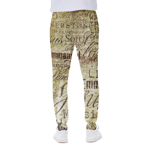 Old Religious Words Print Scuba Joggers