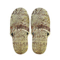 Old Religious Words Print Slippers