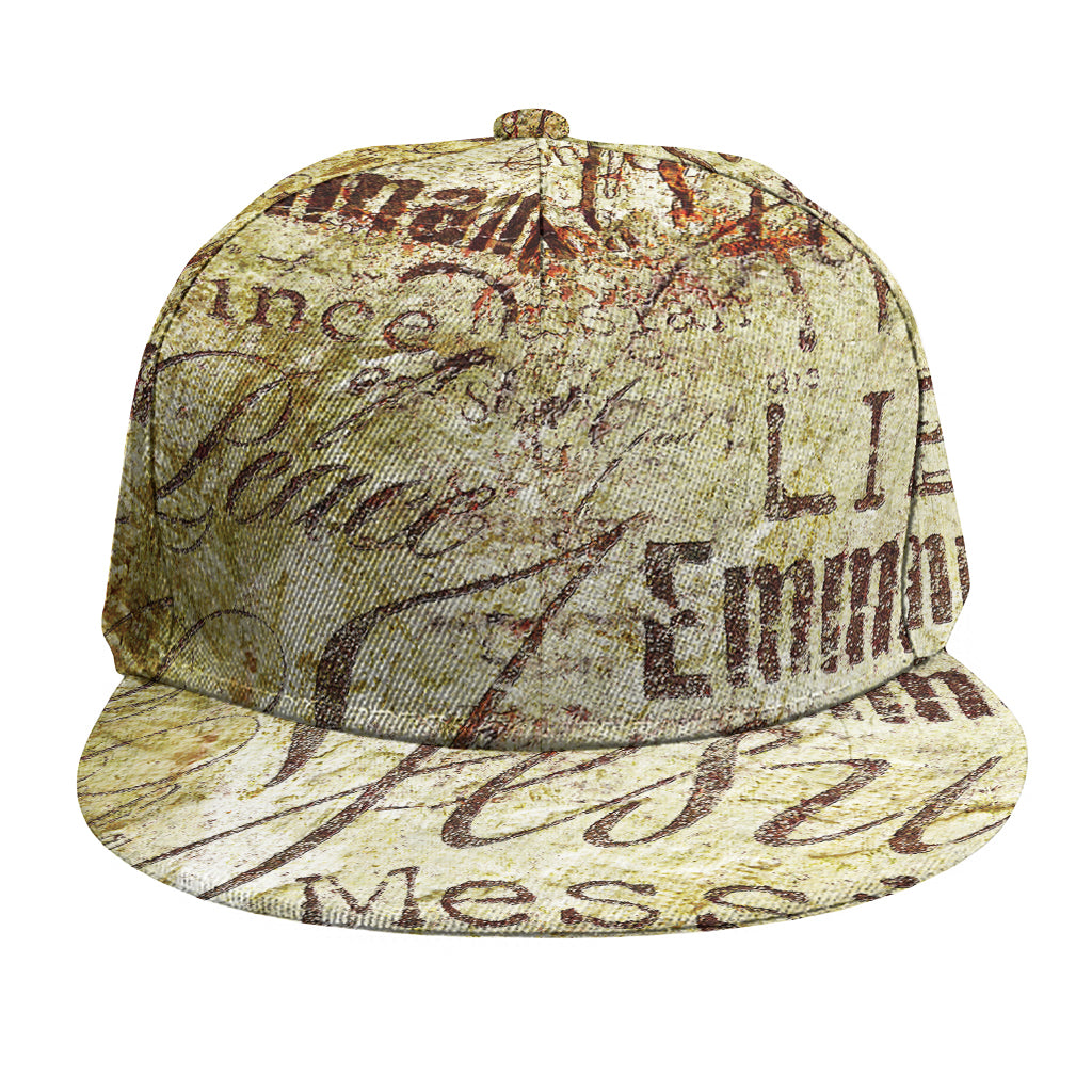 Old Religious Words Print Snapback Cap