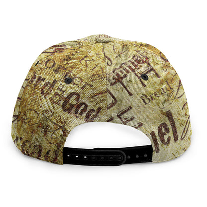 Old Religious Words Print Snapback Cap