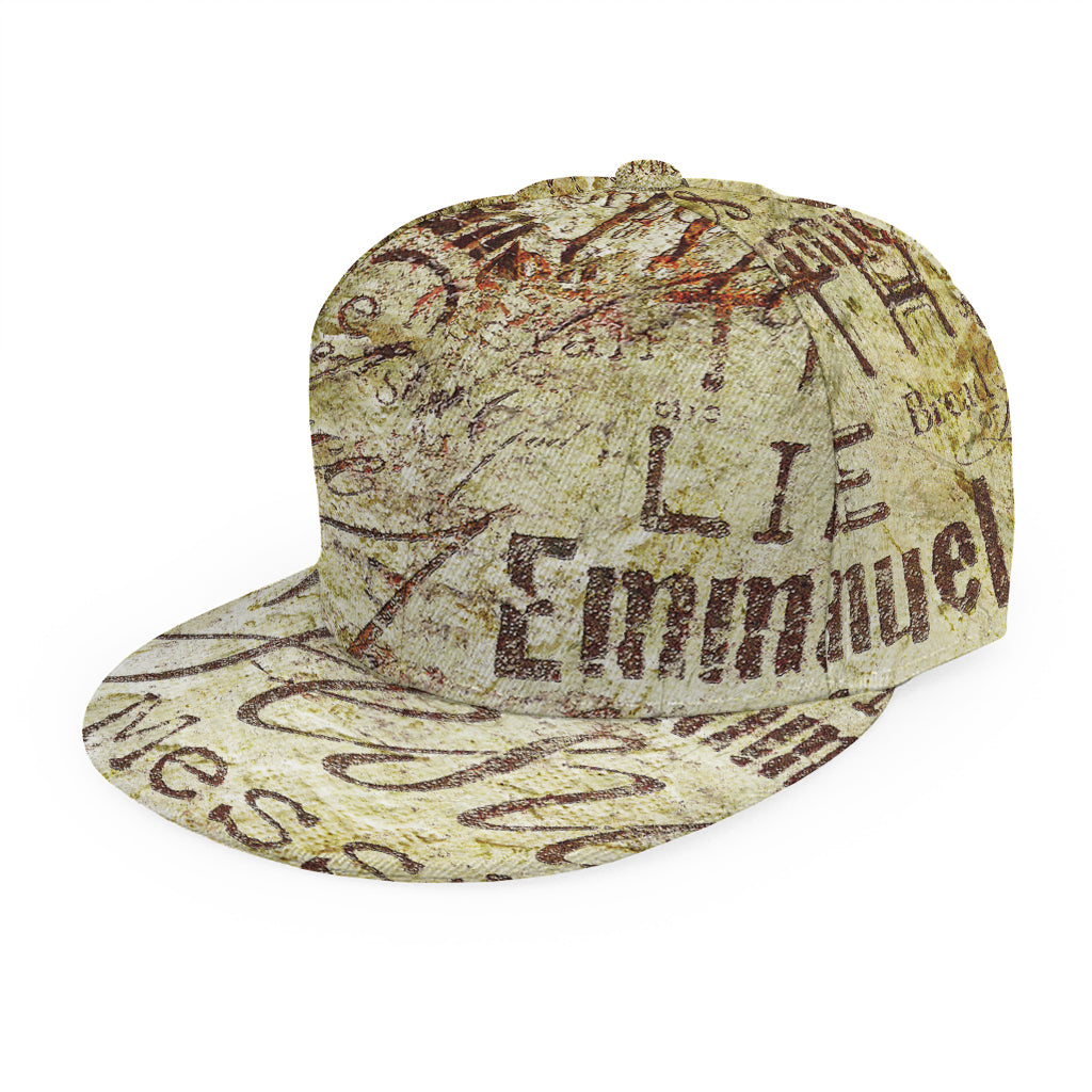 Old Religious Words Print Snapback Cap
