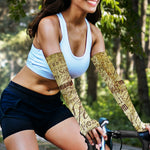 Old Religious Words Print Sun Protection Arm Sleeves