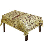 Old Religious Words Print Tablecloth