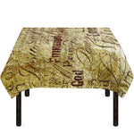Old Religious Words Print Tablecloth